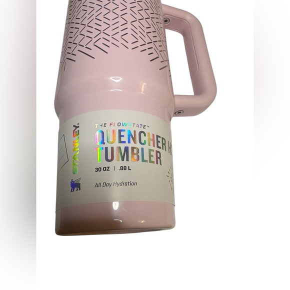 RARE Stanley Quencher H2.0 30 ozTumbler in limited edition "Icicle Gloss" pink - Picture 2 of 5